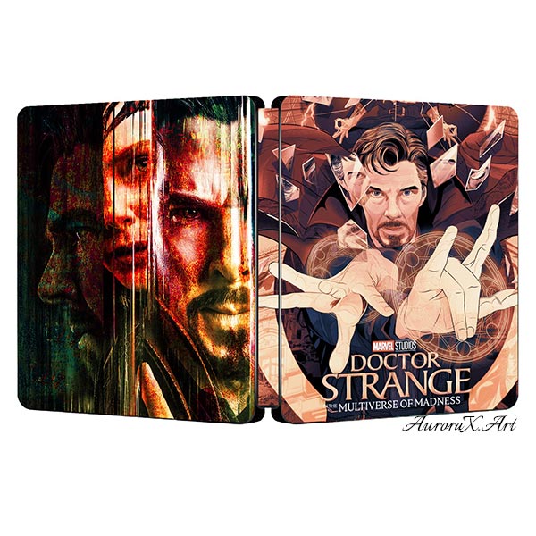Marvel Doctor Strange in the Multiverse of Madness 2022 Steelbook Artwork | AuroraX.Art