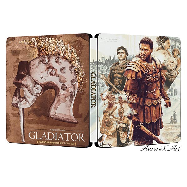 Gladiator 2000 Russell Crowe Steelbook Artwork | AuroraX.Art