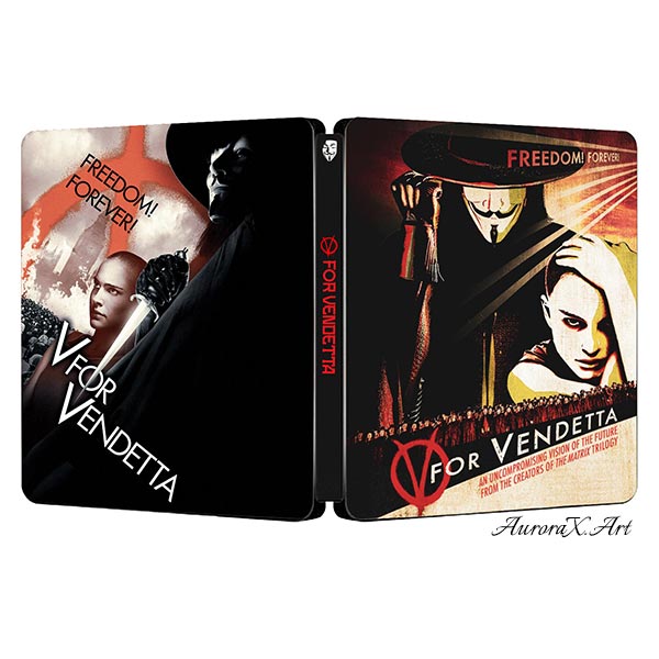 V For Vendetta 2005 Steelbook Artwork | AuroraX.Art